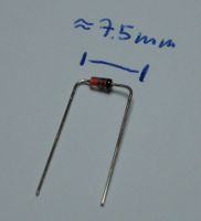 this time, the distance between the leads is 7.5 mm